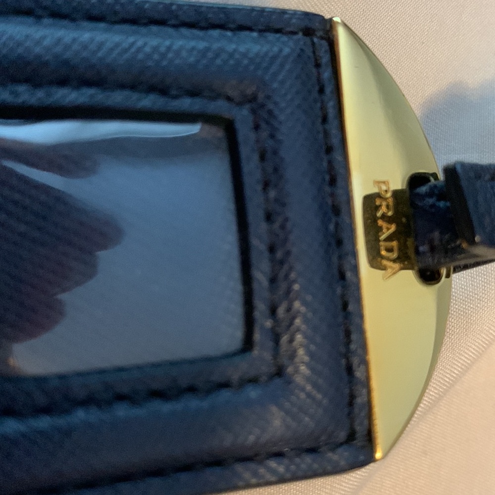 Authentic Prada Nylon Shoulder Bag [Navy Blue Body, Black Straps] - Picture 5 of 15
